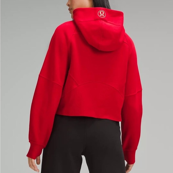 Lululemon Scuba Oversized Half-Zip Hoodie - Red - Picture 2 of 4